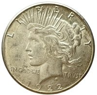 1922-S Silver Peace Dollar XF