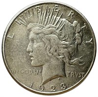 1923-S Silver Peace Dollar VF