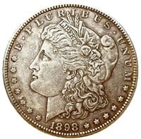 1898 Silver Morgan Dollar XF