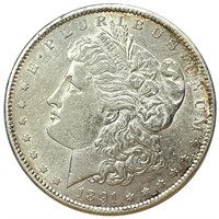 1891-S Silver Morgan Dollar AU