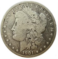1901-O SIlver Morgan Dollar Good