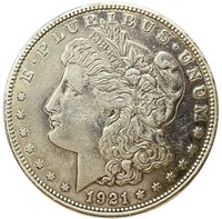 1921 Silver Morgan Dollar XF Cleaned