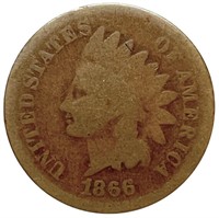 1866 Indian Head Cent Penny Good