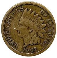 1862 Indian Head Cent Penny VG