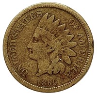 1860 Indian Head Cent Penny VG