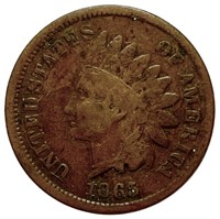 1865 Indian Head Cent Penny VG