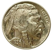 1936 Indian Buffalo Nickel BU