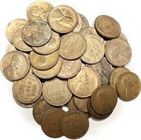 Roll of Teens & 1920's Wheat Cents