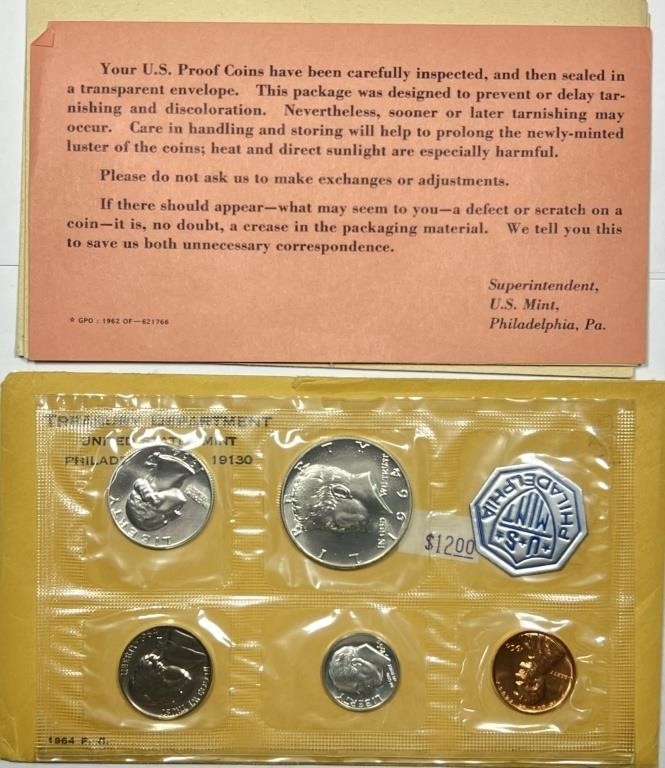 1964 United States Silver Proof Set