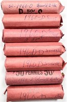 (7) Rolls Mixed Date Wheat Cents