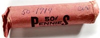 Roll of 1919 Lincoln Wheat Cents
