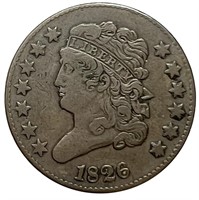 1826 Classic Head Half Cent VF