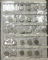 (83) Coin 1916-1945 Mercury Dime Set