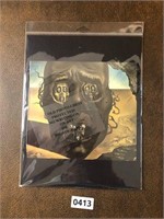 weird art print Dali mounted & packaged