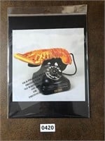 Weird art print Dali mounted & packaged