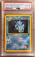 First edition Giovanni’s gyarados psa Gem MT 10