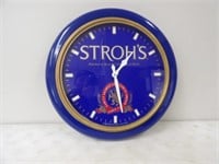 Stroh's Premium Beer Clock 22 3/4in.