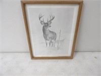 Whitetail Buck Decorator Print by Gray Sorrels