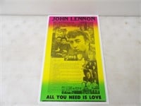 Reprint John Lennon Concert Poster 14x22in.