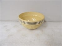 Red Wing Banded Bowl 8in. Safron Ware