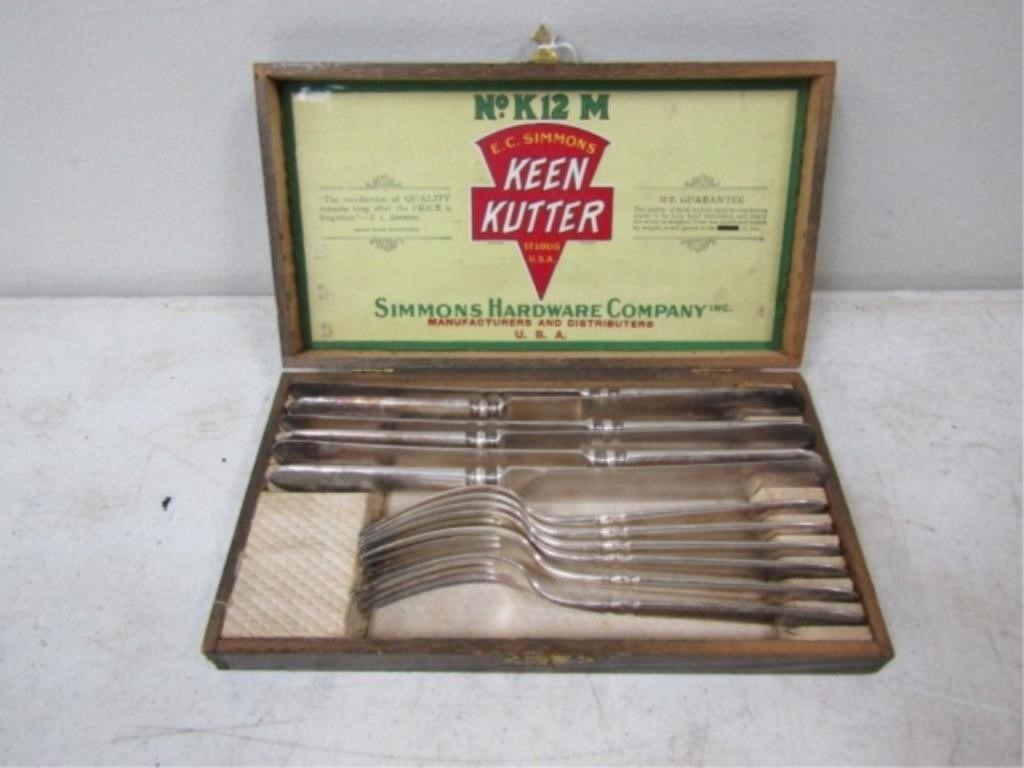 Keen Kutter Silverware Set 6 Knives & 6-Forks