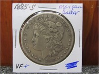 1885-S Silver Morgan Dollar UF+