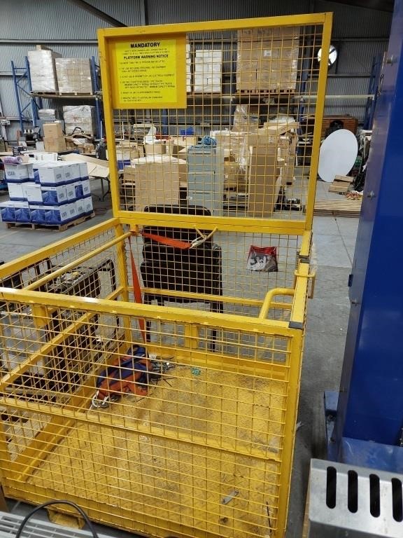 Mesh Sided Forklift Personal Security Cage