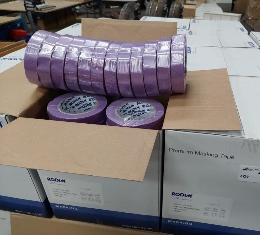 5 Boxes x 48 Rolls Robim Purple Masking Tape