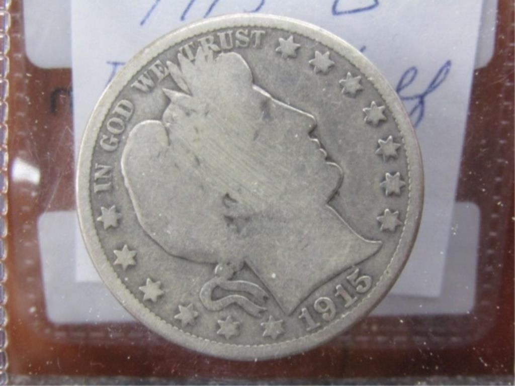 1915-D Silver Barber Half Dollar