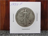 1935-P Silver Walking Liberty Half Dollar