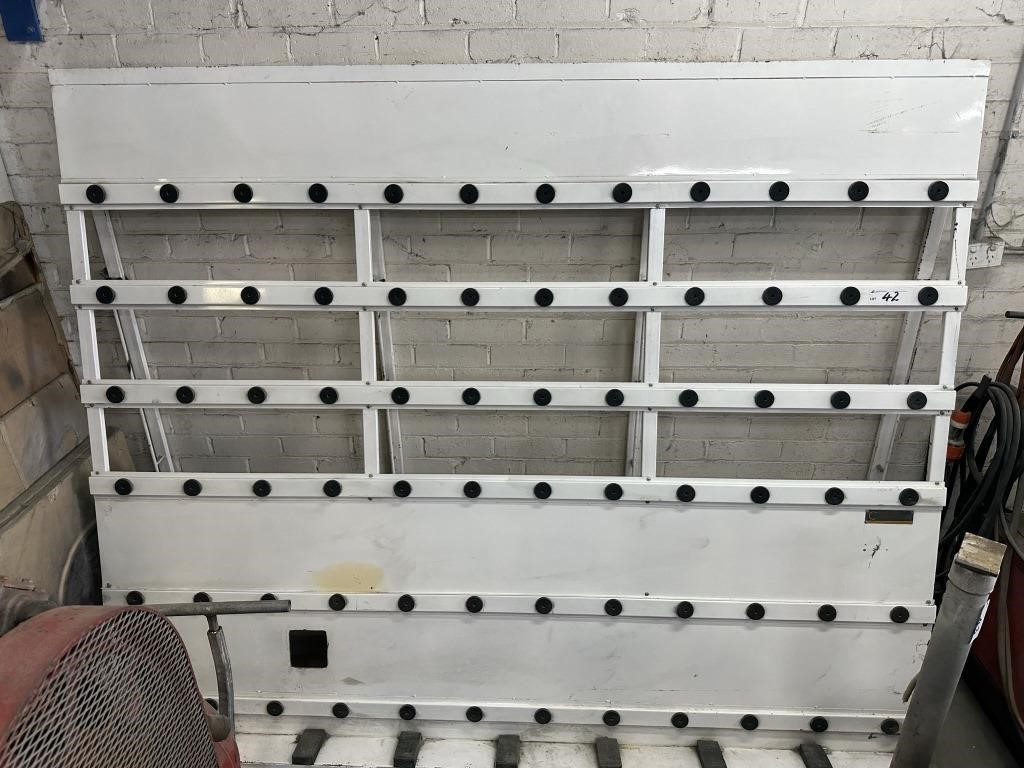 Single Sided Vehicle Glass Storage Rack 3m x 2m