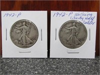 2-1942-P Silver Walking Liberty Half Dollar