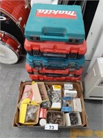 5 Milwaukee & Makita Tool Boxes, Qty Nails