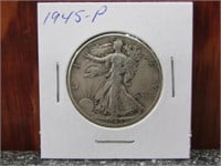1945-P Silver Walking Liberty Half Dollar