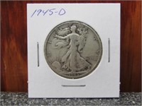1945-D Silver Walking Liberty Half Dollar