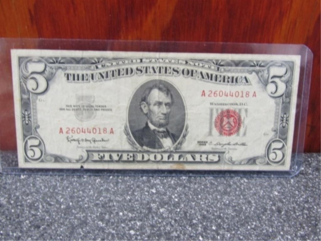 1963 Series 5 Dollar Red Seal
