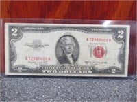 1953 B Series 2 Dollar Red Seal