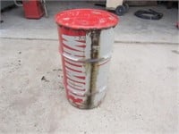 Whitmores Grease Barrel Full, 14.5x14.5x27in. H