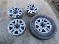 1-275/65/R18 Tire & 4-6 Hole Alum Chevy Rims