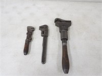 3-Vintage Wrenches One Stamped Great Northern Rail