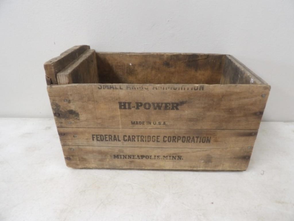 Federal Shells Wood Crate 14.75x8.75x9T