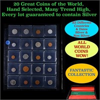 20 Great Coins of the World, hand selected, many t