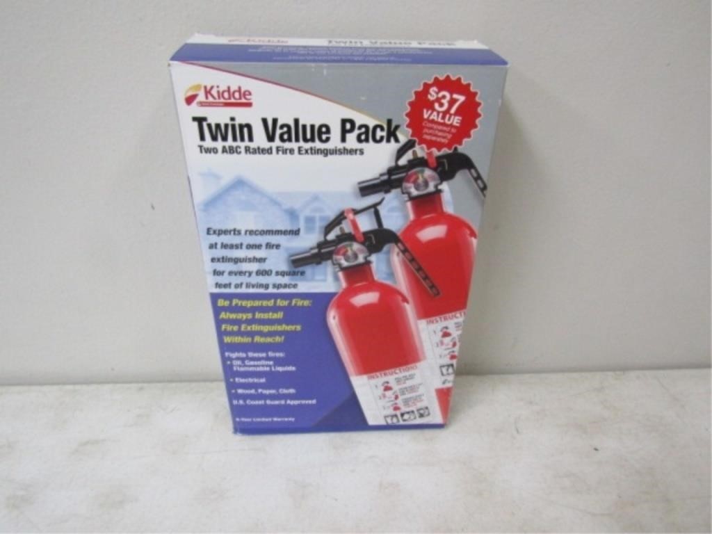 Kidde Twin Value Pack Fire Extinguishers New