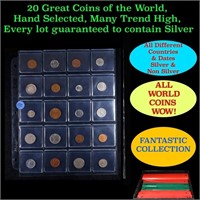 20 Great Coins of the World, hand selected, many t