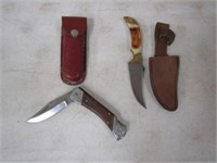 2-Pakistan 3.75in. Knives, One is a Pocket Knife