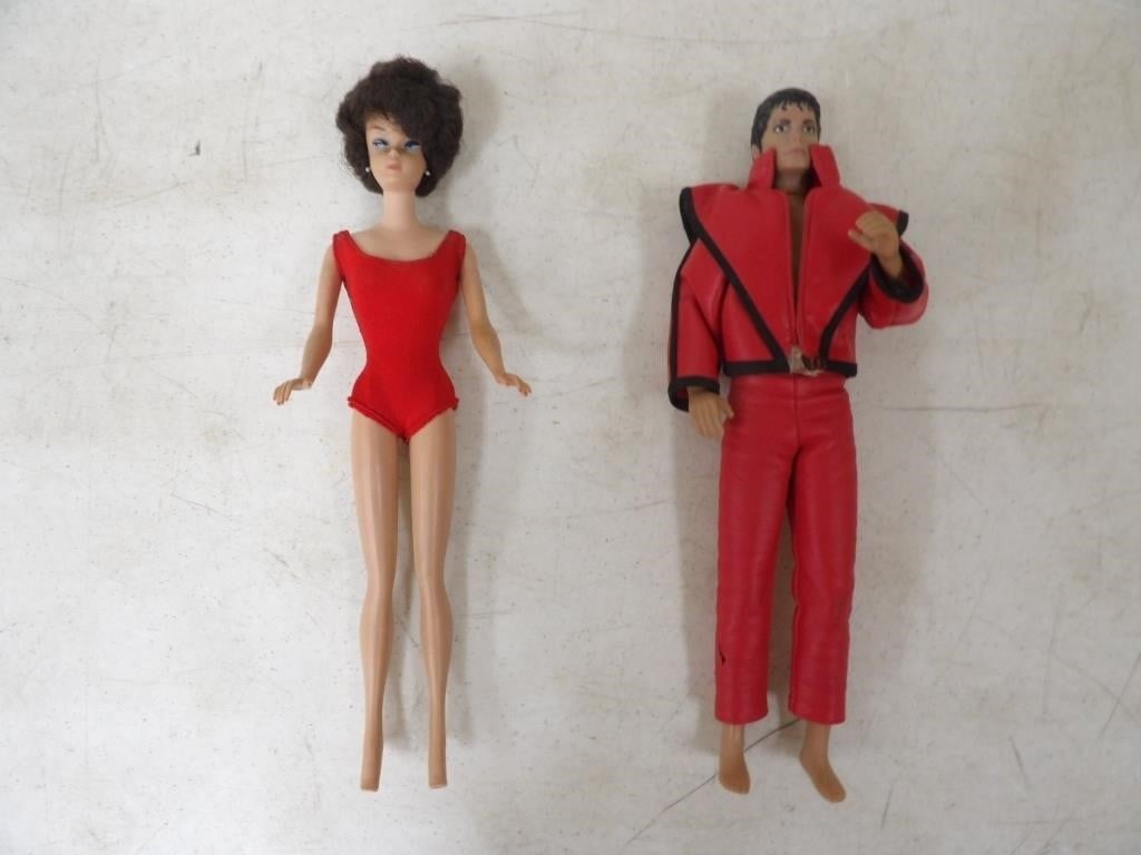 1984 Michael Jackson Doll & 1958 Midge Barbie
