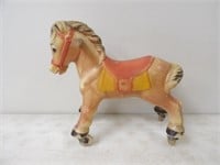 Vintage 1965 Blazon Hard Plastic Ride on Horse Kid