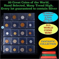 20 Great Coins of the World, hand selected, many t