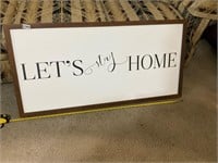 Let’s stay home sign-decor