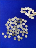 Lot of Foreign Silver Coins 200g